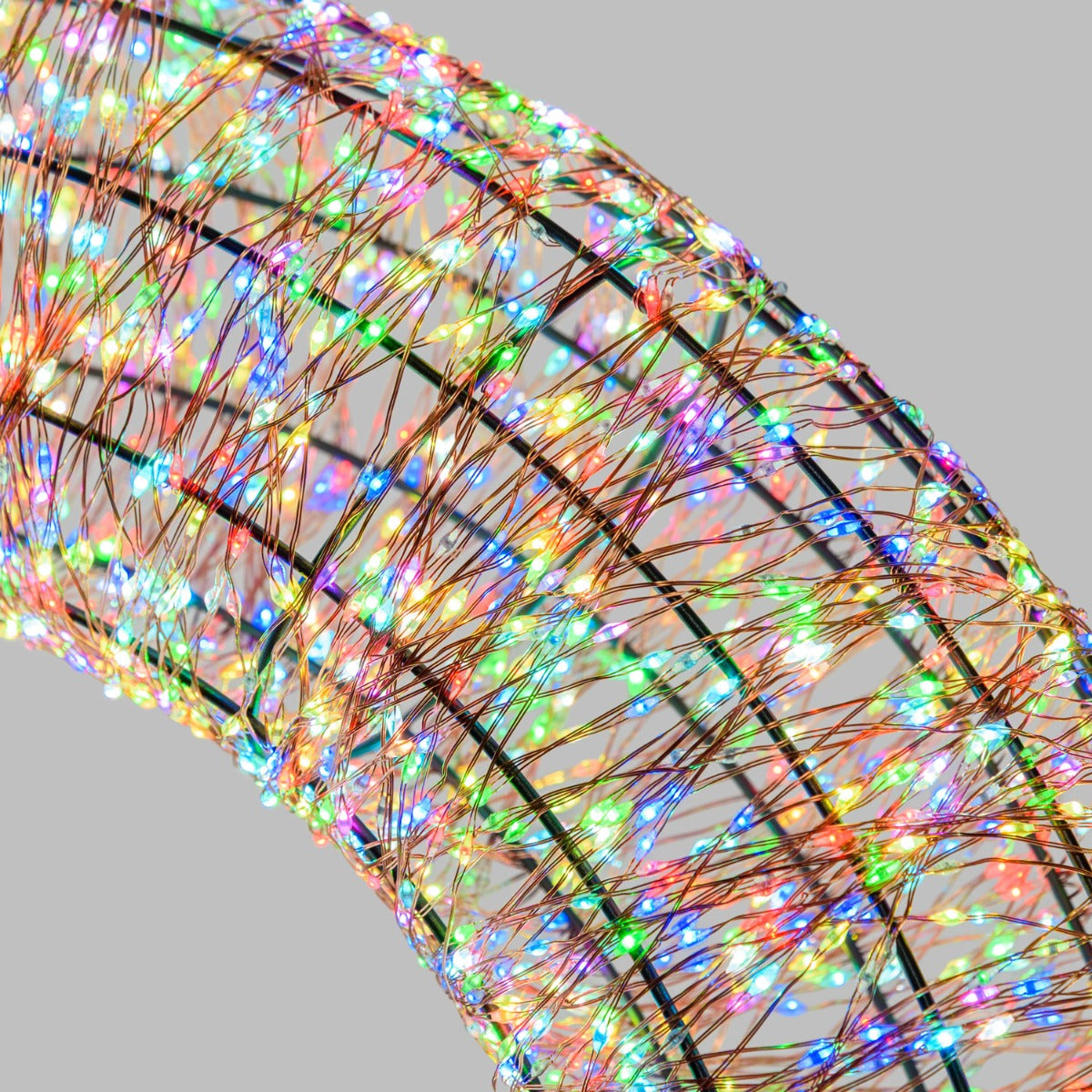 CORONA LUMINOSA 3D MARRONE D.75CM 6000 MICROLED RGB