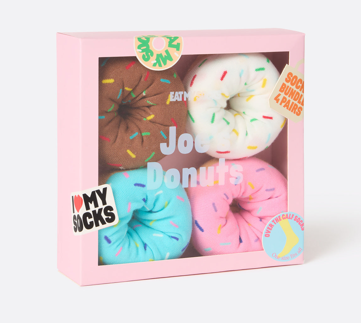 CALZE UNISEX JOE'S DONUTS EAT MY SOCKS 4 PAIA
