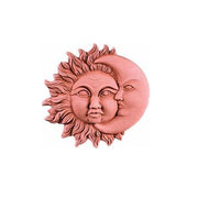 DECORAZIONE ECLISSI RIFINITA A MANO 25 CM IN TERRACOTTA