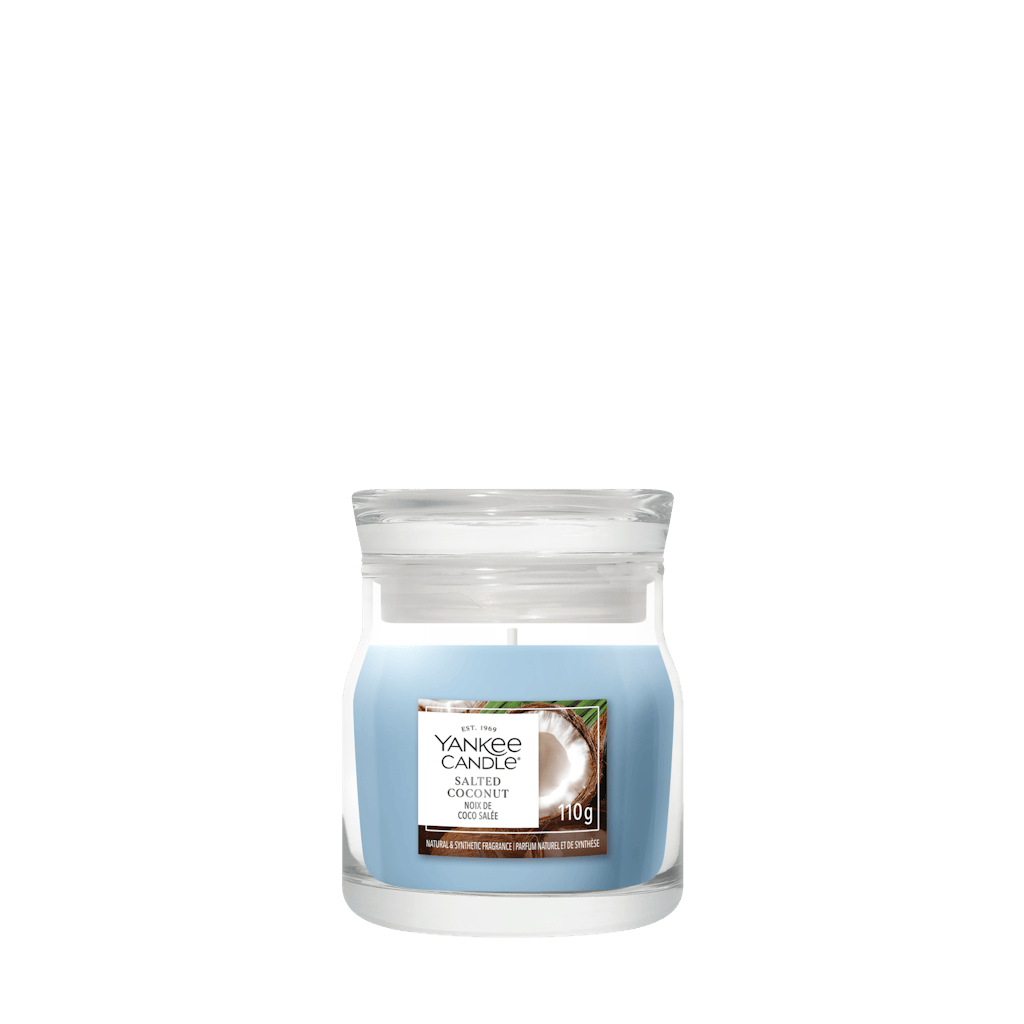 Candela Salted Coconut Piccola Signature 110g Blu Yankee Candle