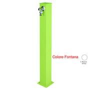 FONTANA IN ALLUMINIO QUADRATA BIANCO H85CM