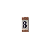 NUMERO DIPINTO 8 IN MATERIALE CERAMICO