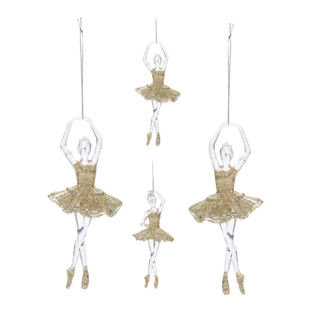 OFFERTA 4 BALLERINE APPENDIBILI ORO 17CM MODELLO ASSORTITO