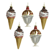 OFFERTA 5 DECORAZIONI GELATO H.13.8 DA APPENDERE MODELLO ASSORTITO