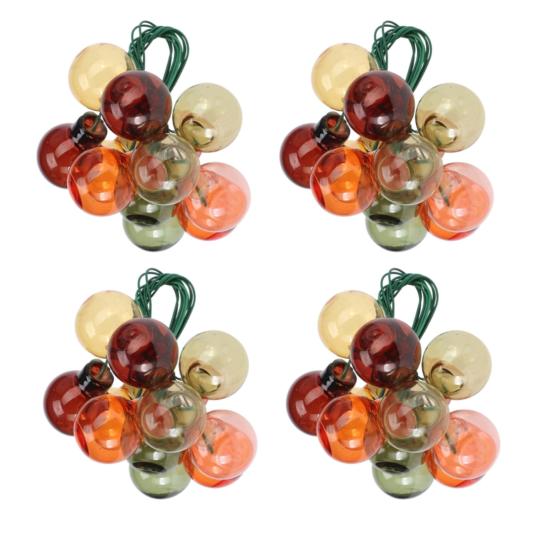 OFFERTA 4 MINI PALLINE DI NATALE MULTICOLOR 2CM