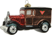 PENDENTE A FORMA DI MACCHINA RETRO' GLITTER 8CM