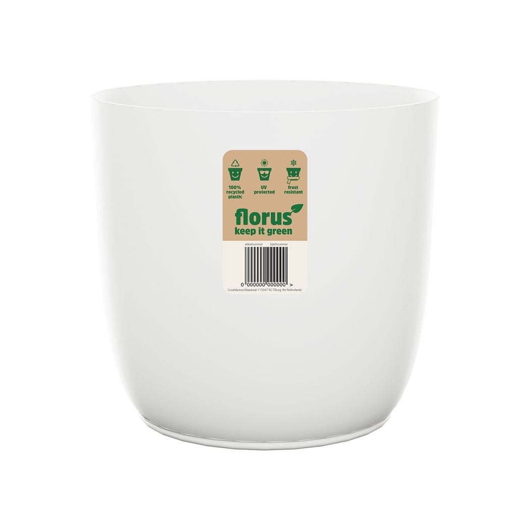 VASO FLOW 14CM BIANCO