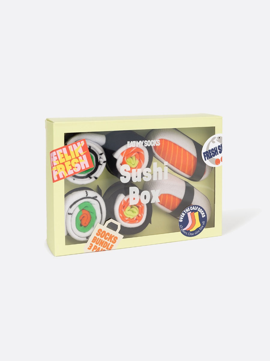 3 PAIA CALZE UNISEX SUSHI BOX EAT MY SOCKS