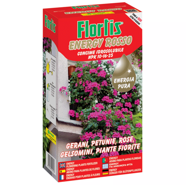 CONCIME PER PIANTE FIORITE ENERGY ROSSO 1000g
