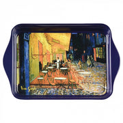 Vassoio in metallo Terrazza del caffè di notte Vincent Van Gogh 21x14 cm Enesco