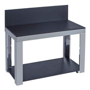 ENO Carrello FELIX cucina outdoor 115x120x62 cm nero e acciaio inox