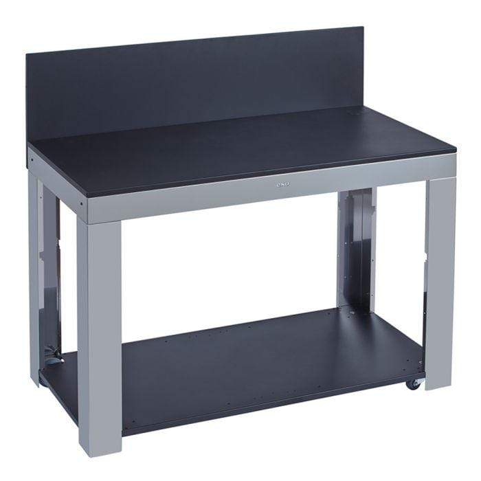 ENO Carrello FELIX cucina outdoor 115x120x62 cm nero e acciaio inox