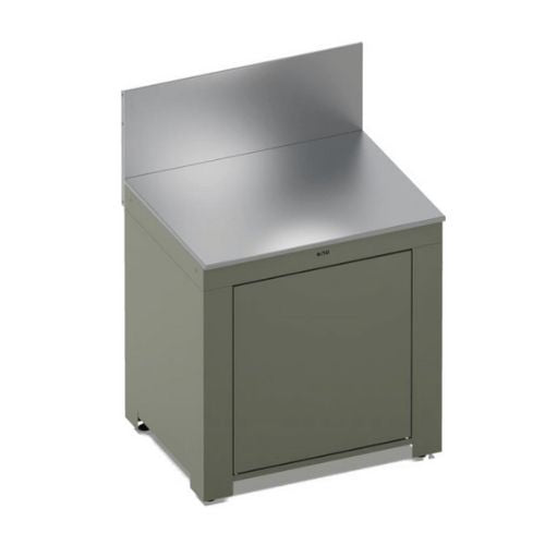 ENO Modulo 80 piano di lavoro con porta 85x80x64 cm verde salvia