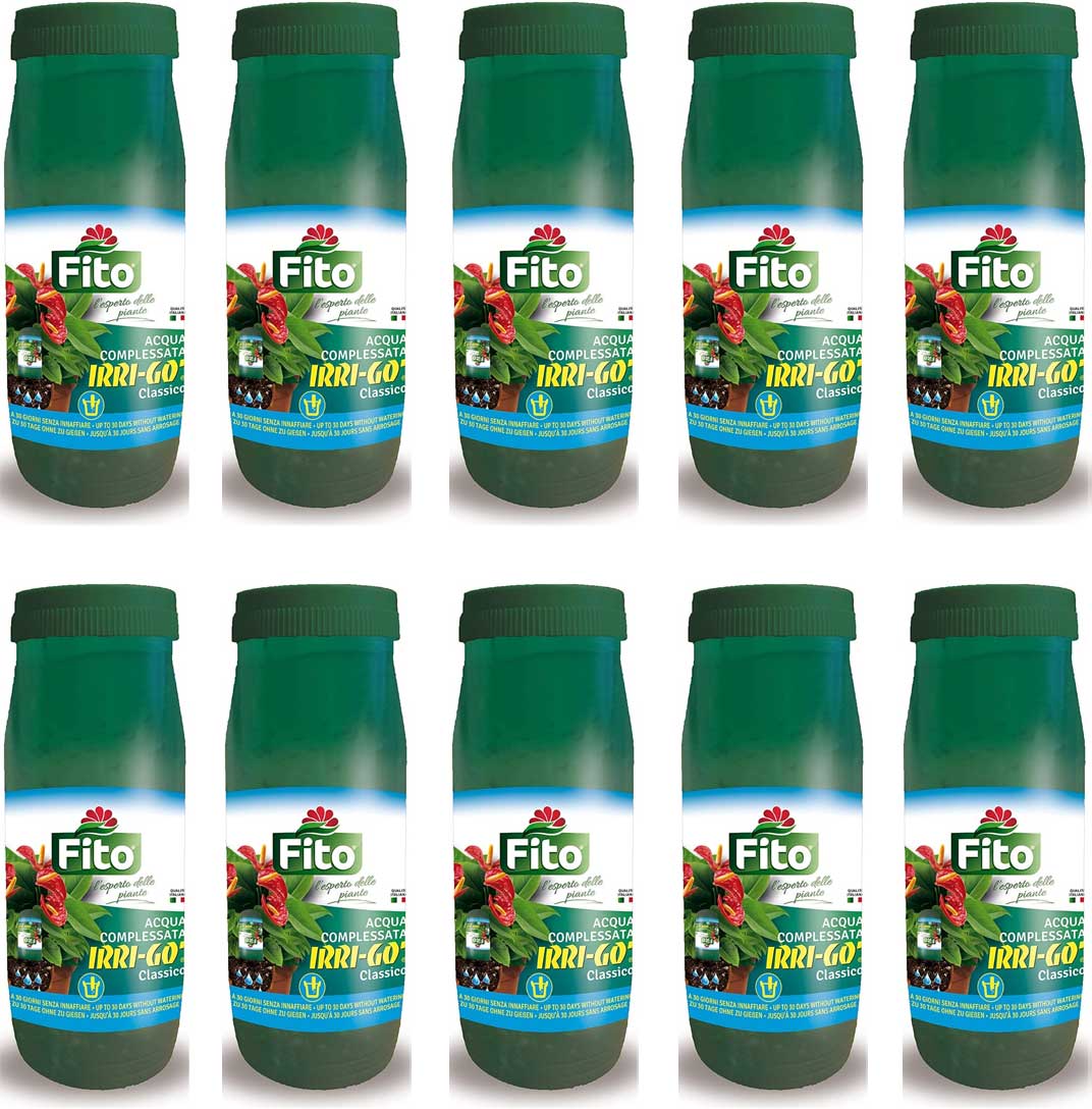 OFFERTA 10PZ ACQUA COMPLESSATA DISSETA PIANTE FITO IRRIGO' CLASSICO 300ML