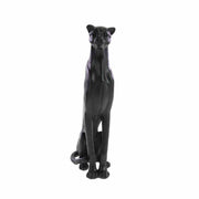 LEOPARDO SEDUTO 23X11,5X42CM NERO
