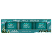 3 CANDELE PROFUMATE VOTIVE IN VETRO WINTER NIGHT STARS