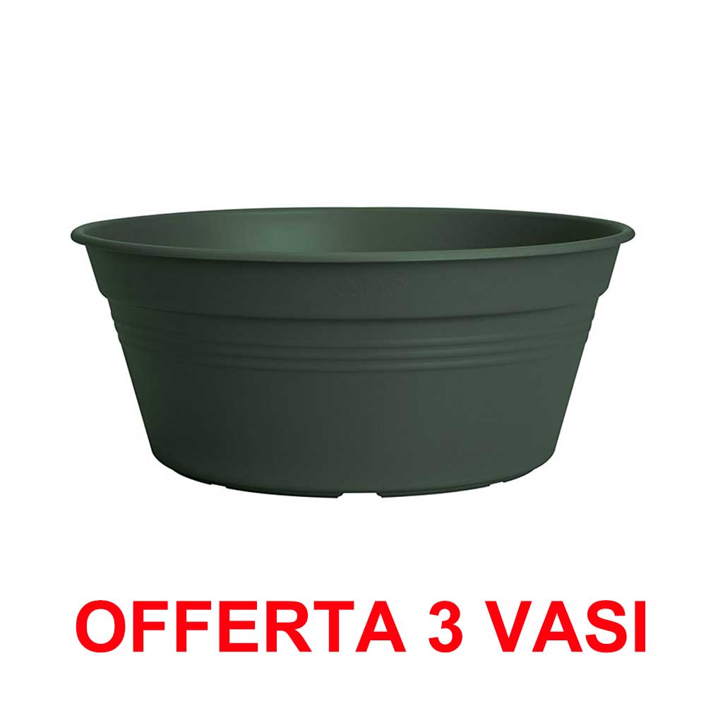 OFFERTA 3 VASO PER BULBI GREEN BASICS BOWL 27CM VERDE
