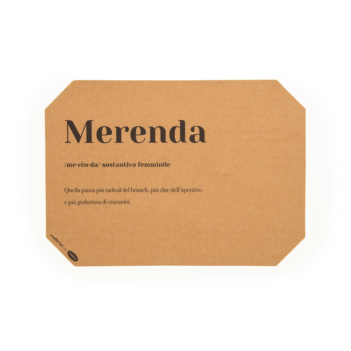 TOVAGLIETTA DIZIONARIO  MERENDA 45X32 CM