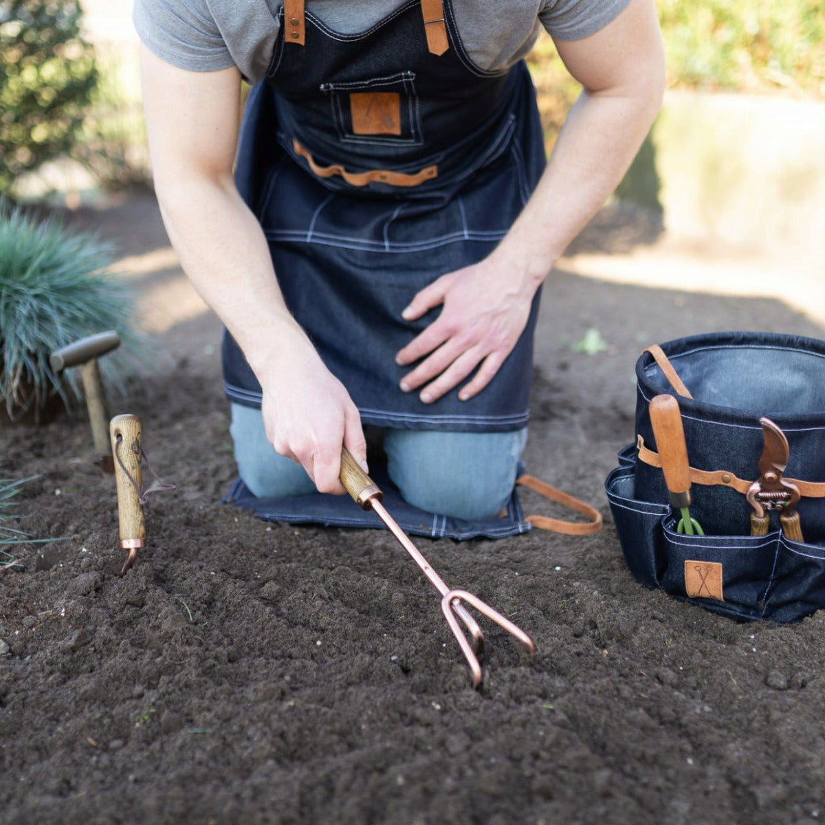 GREMBIULE DA GIARDINO IN DENIM