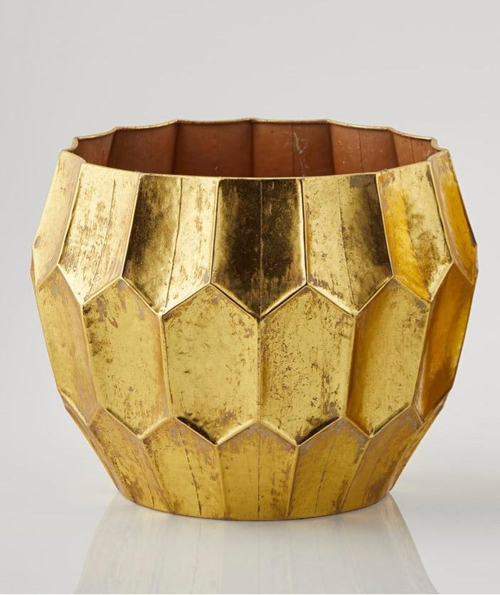VASO METAL ORO PICCOLO H31 D33 CM