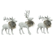 OFFERTA 3 RENNE BIANCHE DA APPENDERE 11X3X15 CM MODELLO ASSORTITO