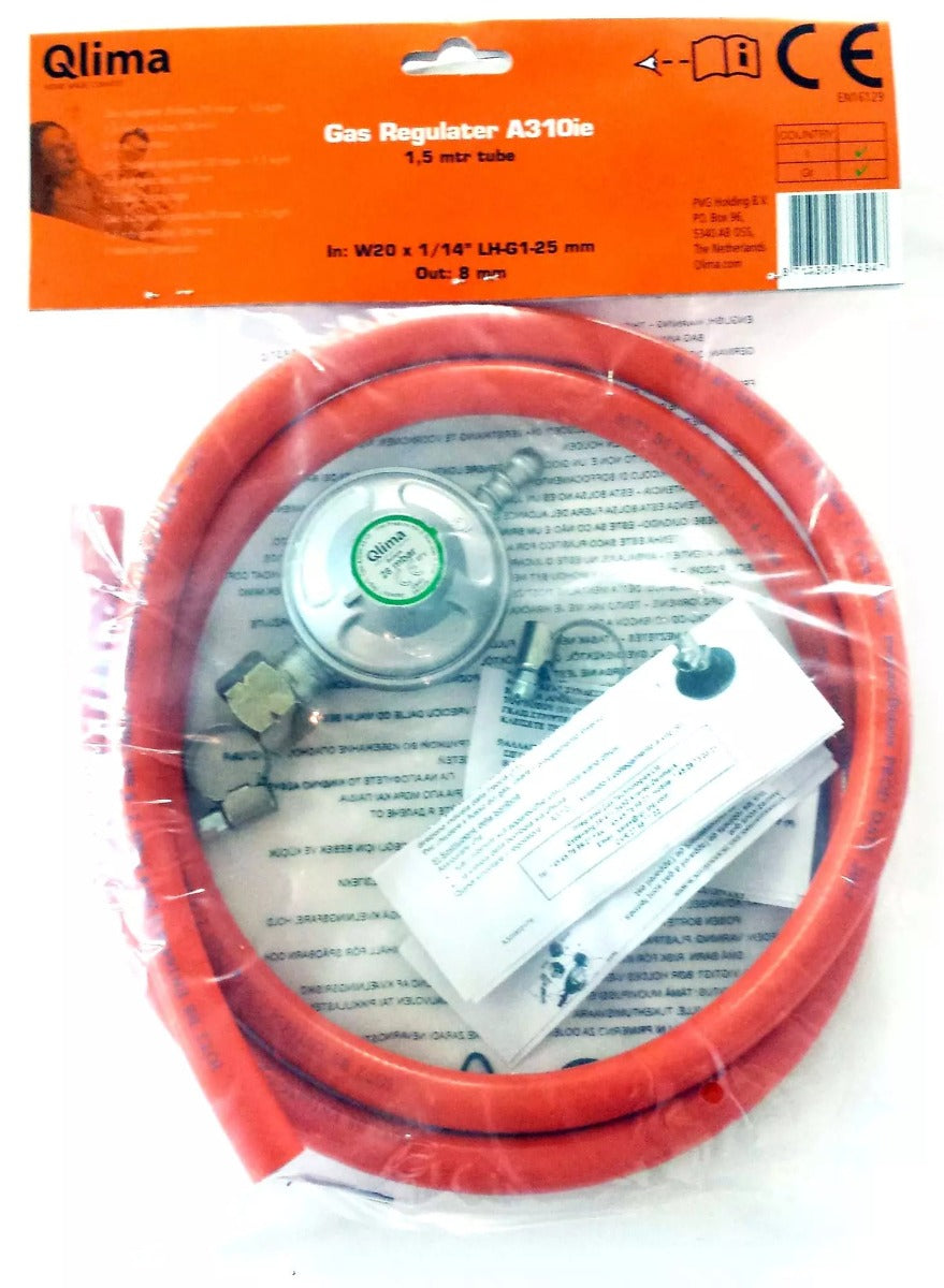 KIT TUBO G150 RIDUTTORE PRESSIONE 150CM PER STUFE GAS