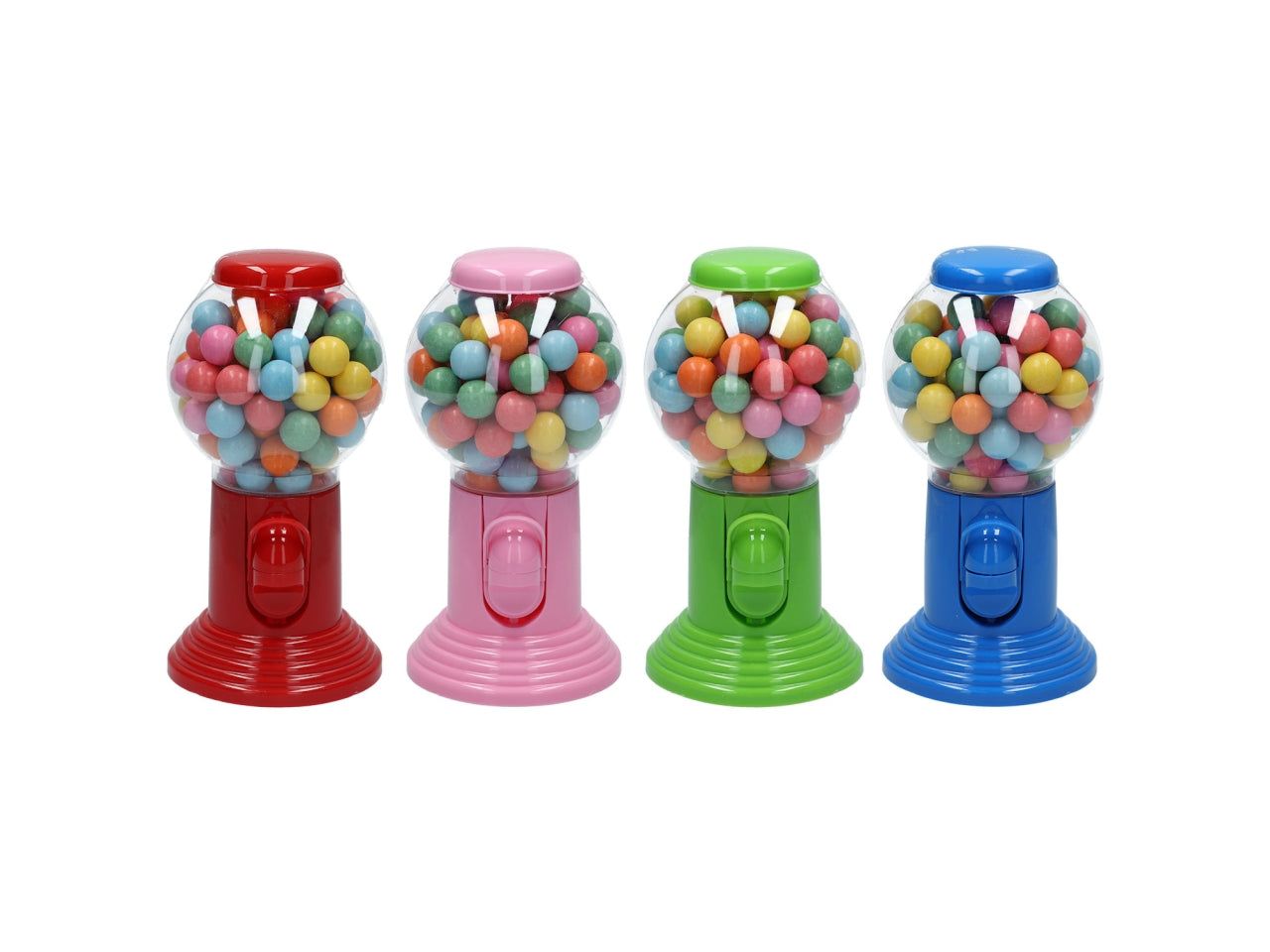 Dispenser chewing-gum con caramelle, 10,5 x 11 x 20,5 cm, colori assortiti