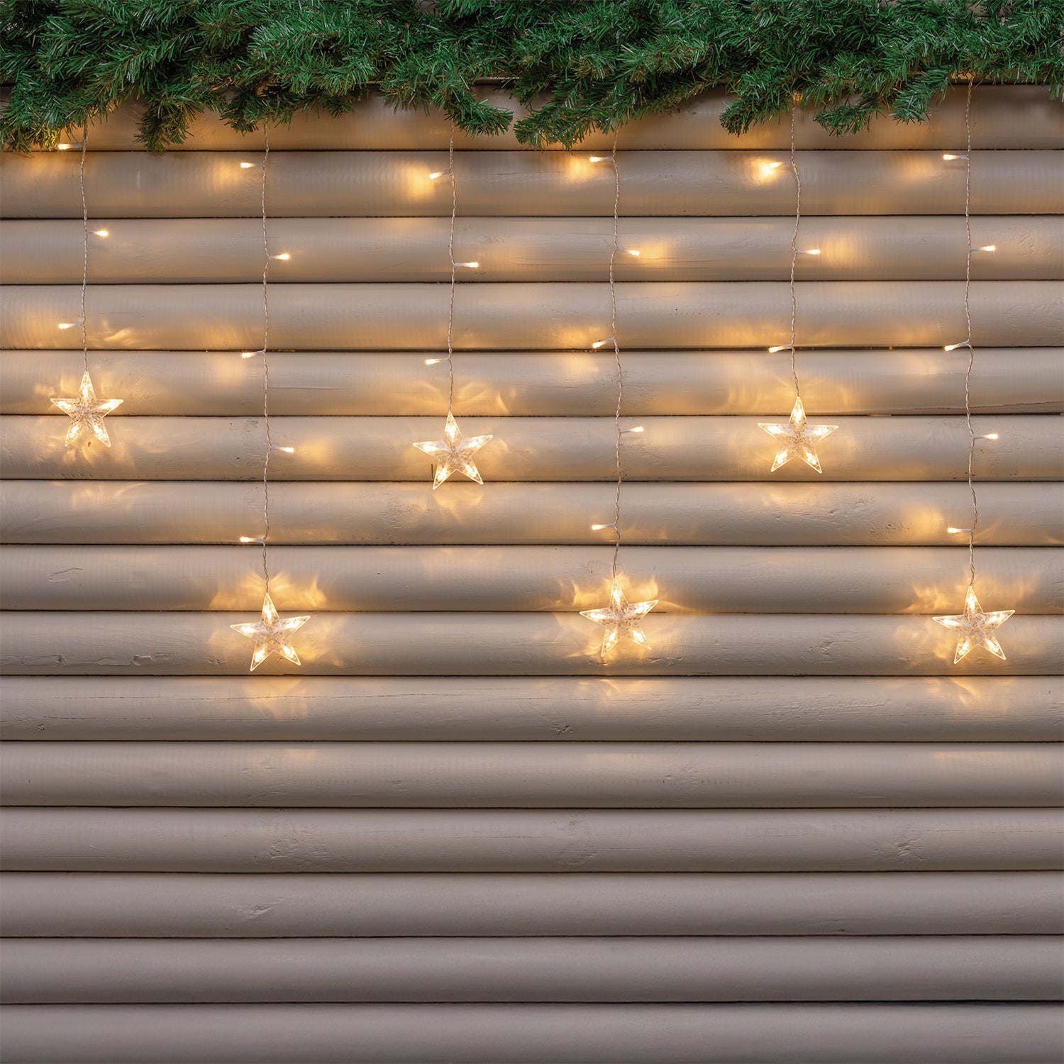 CASCATA LUMINOSA ICE LIGHT 200CM H70CM 90 LED BIANCO CALDO