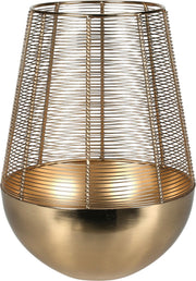 Lanterna Decorativa a Filo in Metallo Dorato - 32 cm