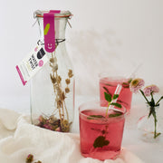 Bevanda in bottiglia Water Twist Rosa, Tè di Montagna e Ibisco Preparato fai da te in bottiglia