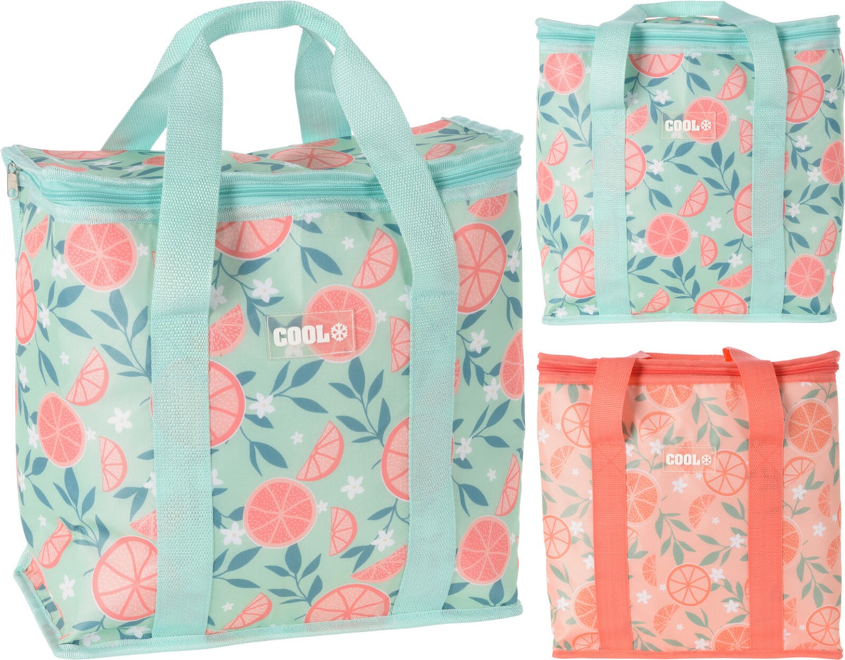 BORSA TERMICA 16LT DECORAZIONE FRUTTA COLORE ASSORTITO