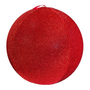 Pallina di Natale Gonfiabile con Glitter Rossa