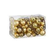 Ghirlanda Palline Mix 180 cm Oro