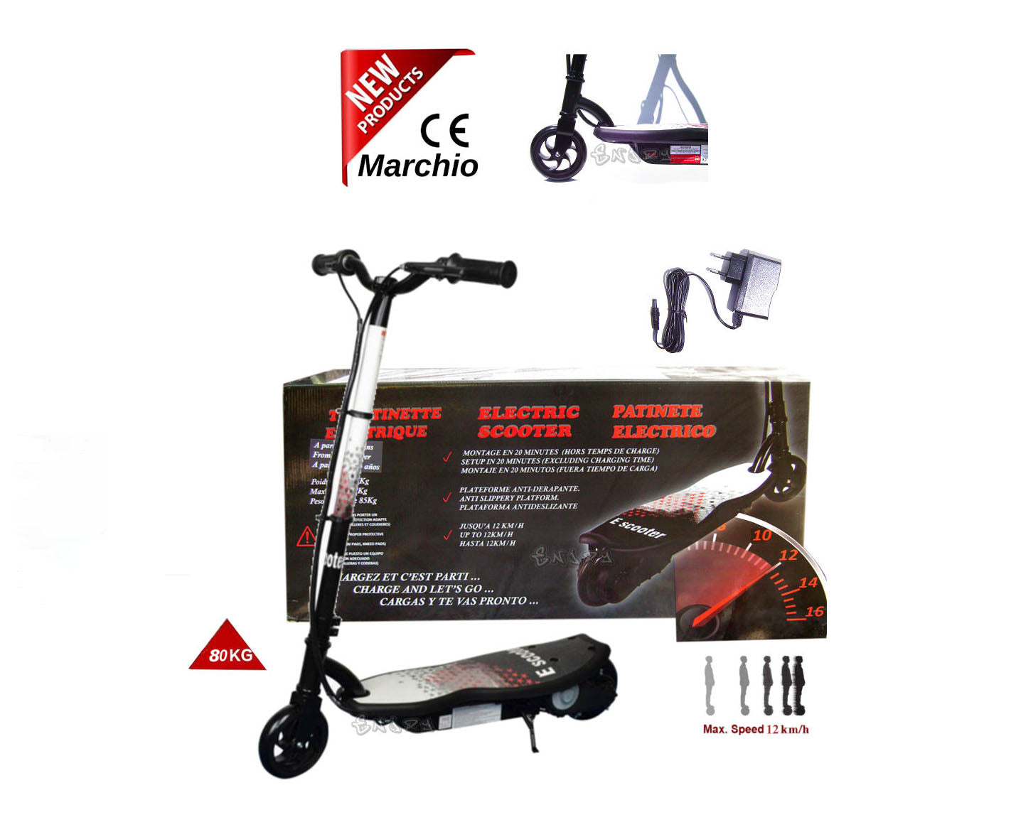 MONOPATTINO ELETTRICO 24 V E-SCOOTER
