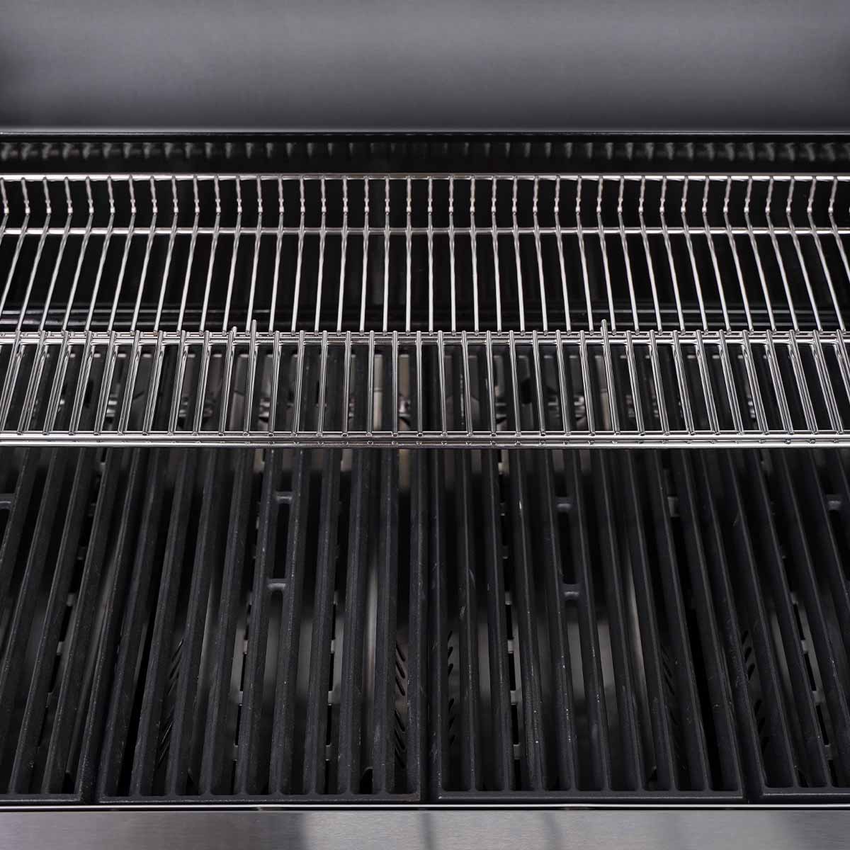 Barbecue a Gas con Fornello Laterale 80kg Acciaio Inossidabile Santos