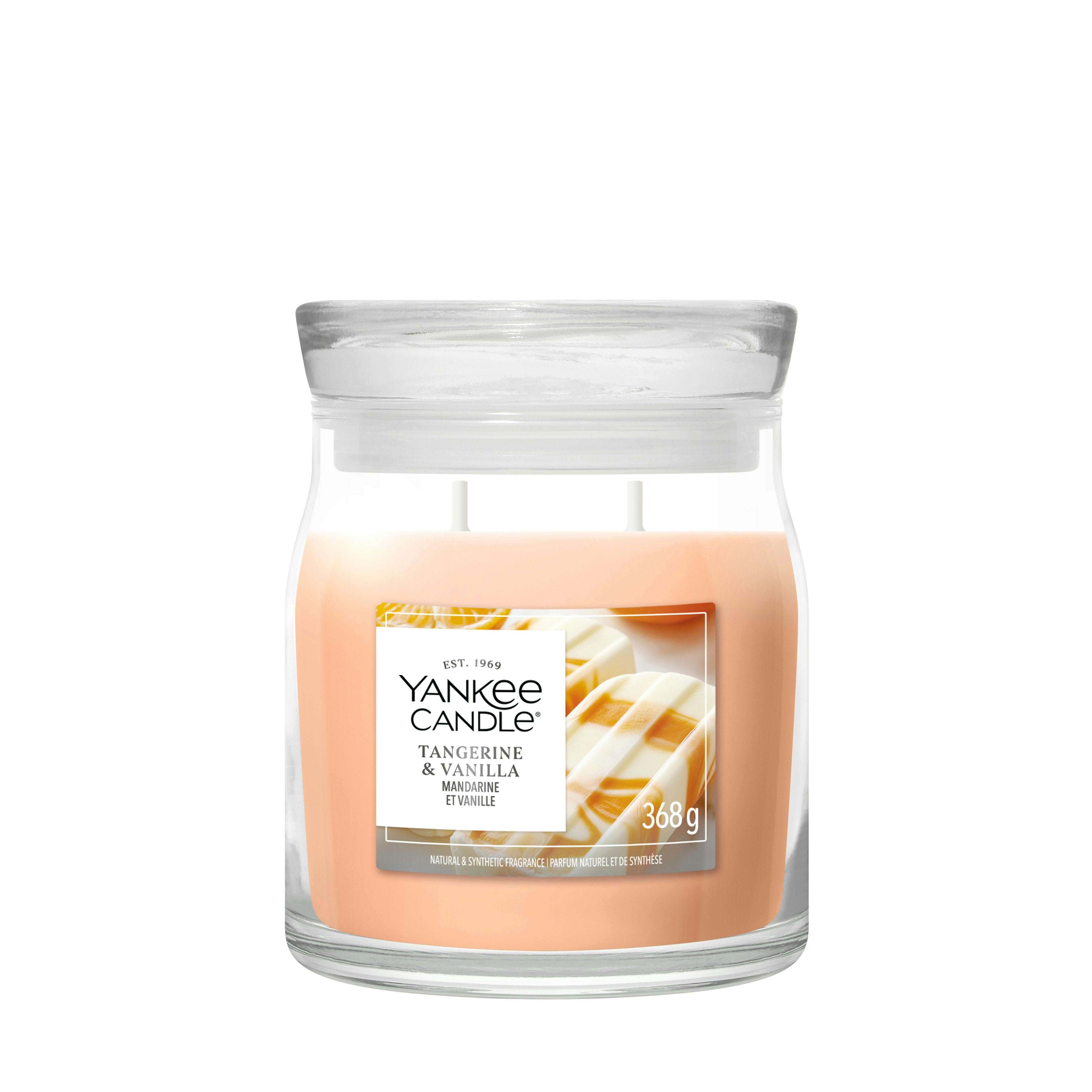 Candela Tangerine & Vanilla media Signature 368g Arancione Yankee Candle