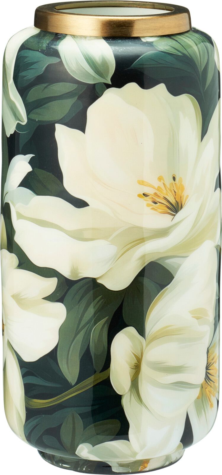 Vaso decorato con Fiori - 15x30 cm