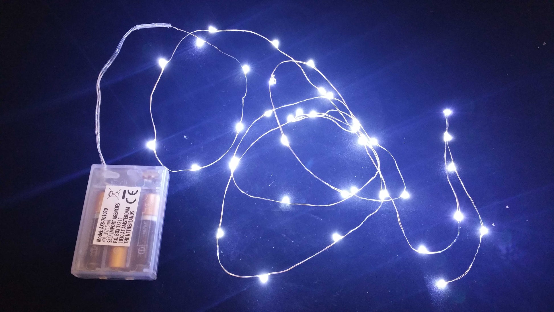 OFFERTA 3 CONFEZIONI DA 40 MICROLED LINEARI LUCI BIANCO FREDDO A BATTERIA