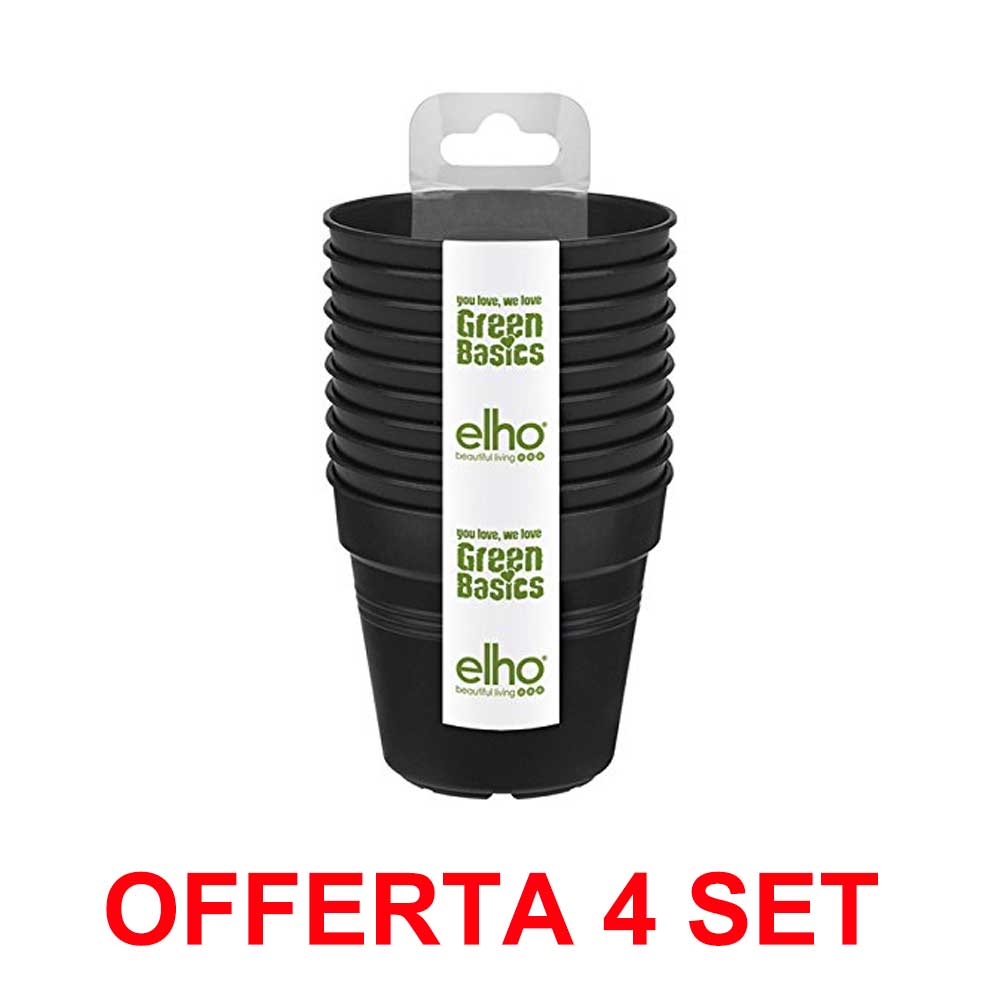 OFFERTA 4 SET 10 VASETTI GROWPOT STARTER SET LIVBLACK