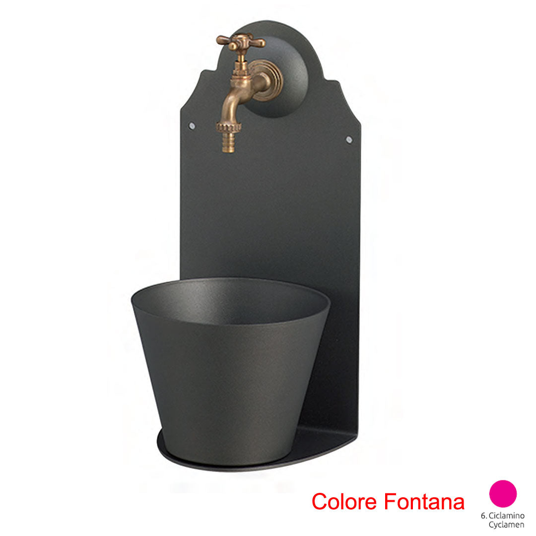 FONTANELLA A PARETE CICLAMINO H50CM