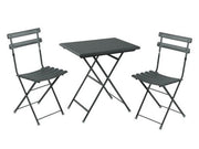 SET DA ESTERNO ARC EN CIEL FERRO ANTICO TAVOLO 70X50CM + 2 SEDIE