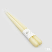 Confezione 12 Pezzi Candela a Stelo Normale 300x22 mm Avorio