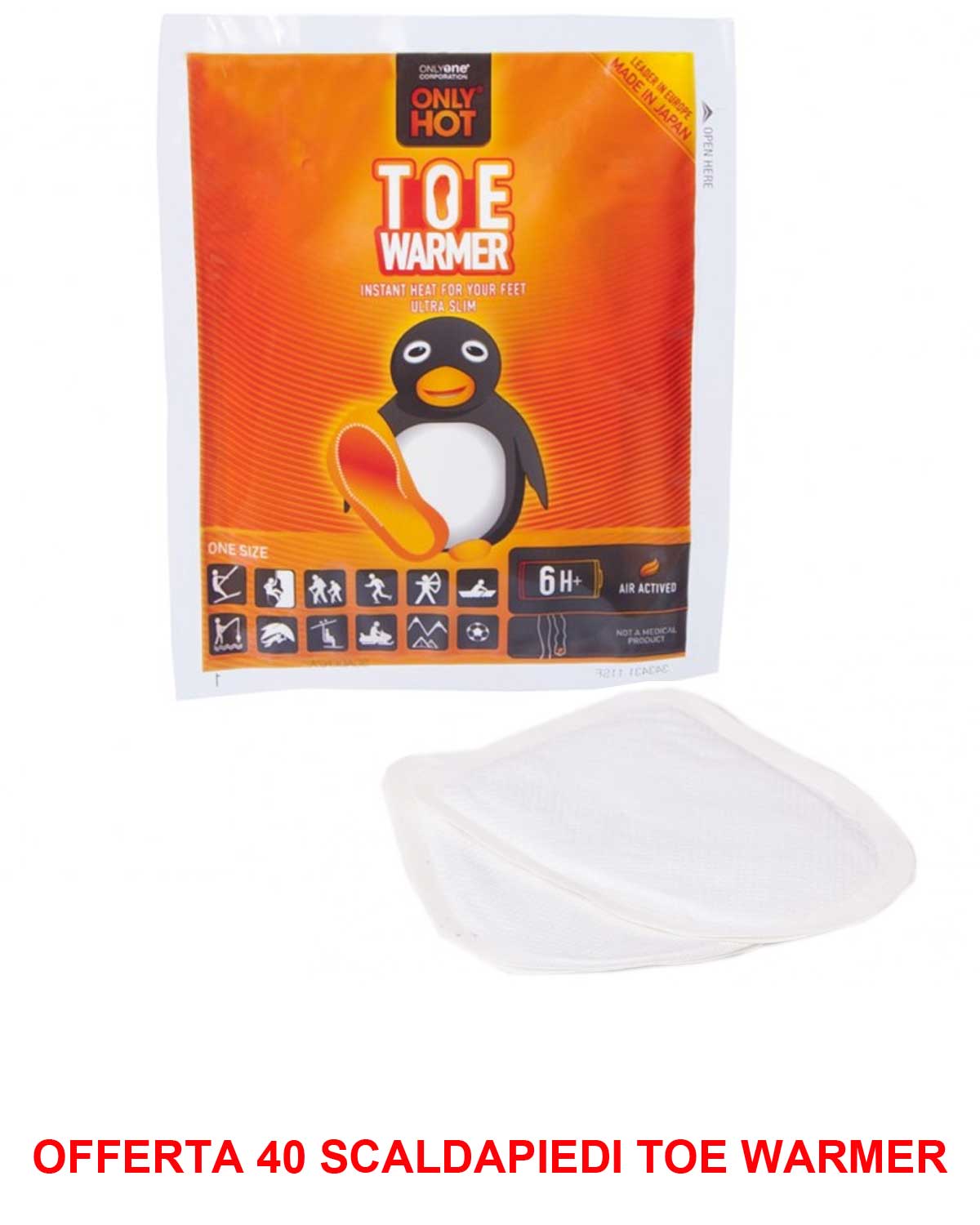 OFFERTA 40 PAIA DI SCALDA PIEDI TOE WARMER PER SCI SPORT