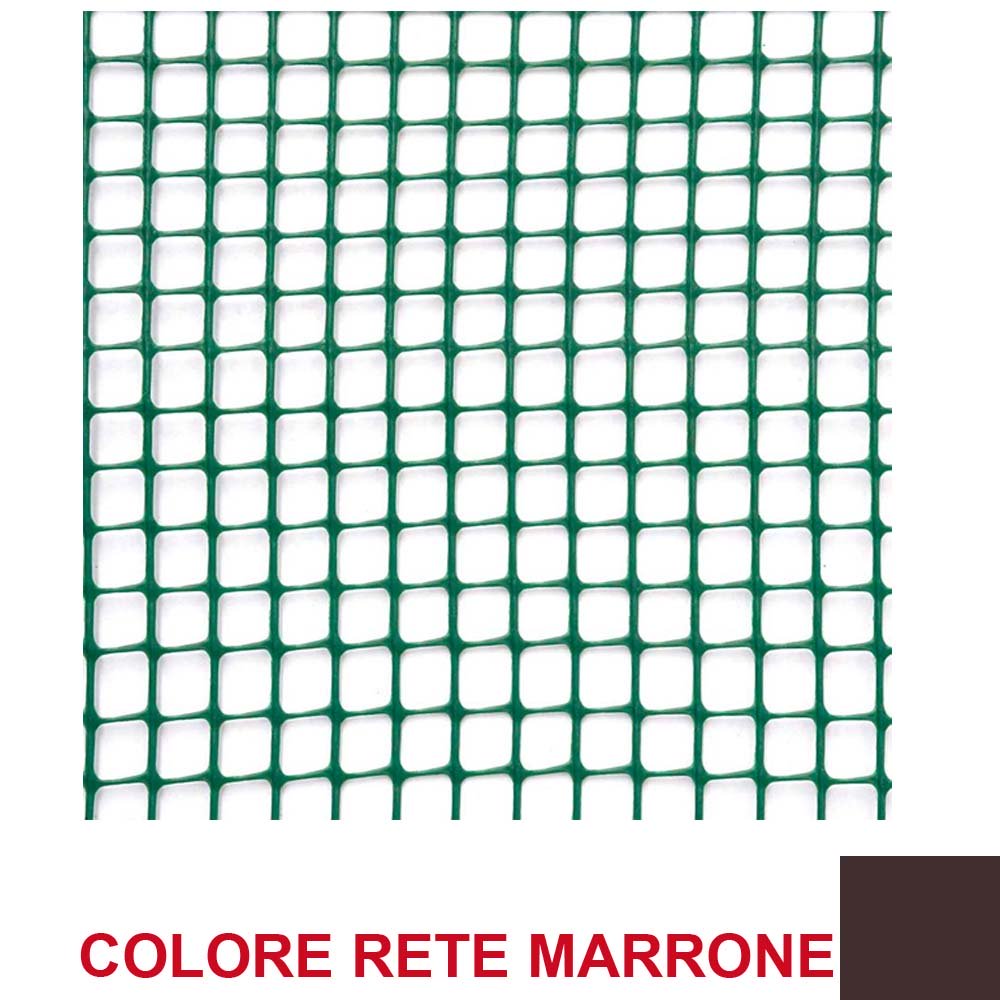 RETE QUADRA 10MM MARRONE VENDITA AL METRO