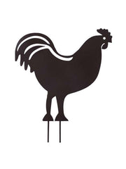 PICCHETTO DECORATIVO A FORMA DI GALLO METALLO 43X42.5 CM