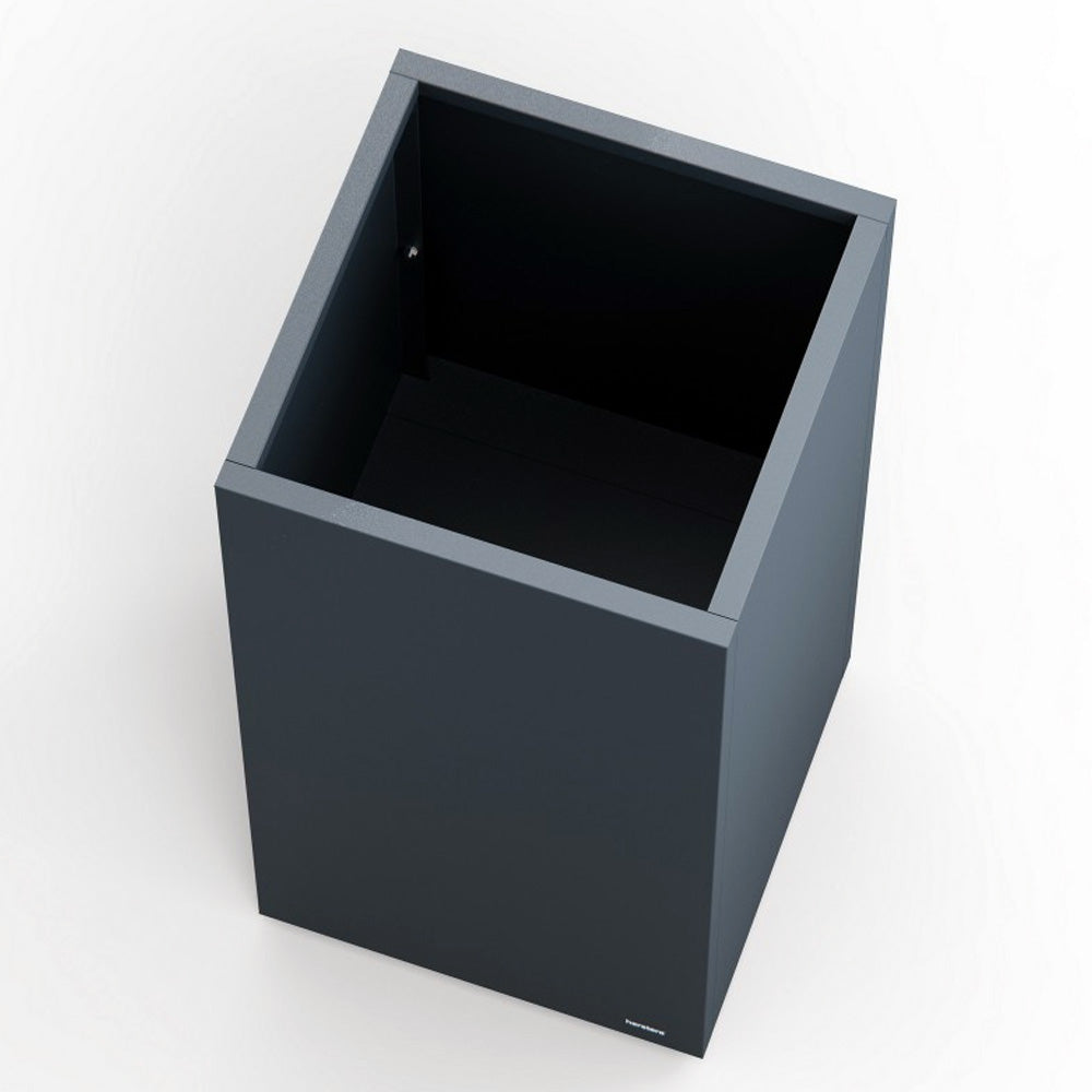 FIORIERA ALTA "PLANTER COLUMN" IN METALLO 50X50X100CM ANTRACITE