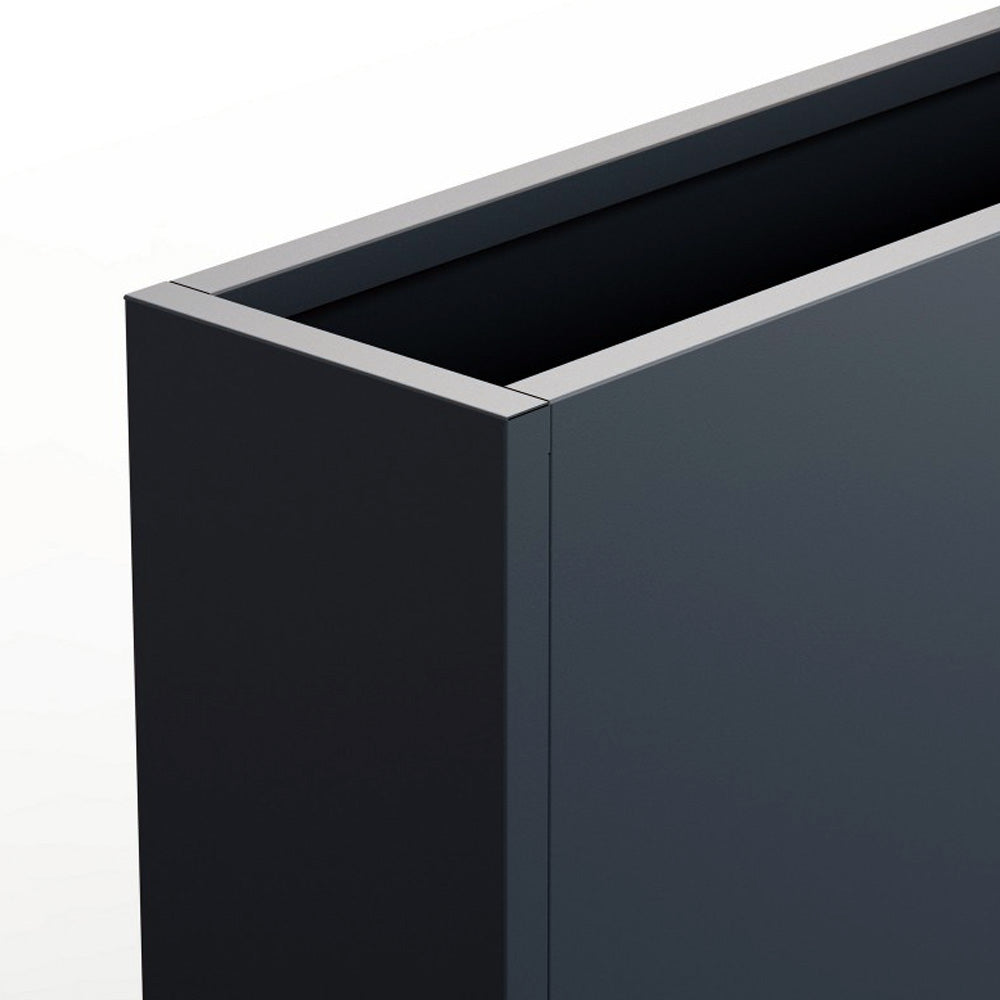 FIORIERA ALTA "PLANTER DIVIDER 25" IN METALLO 100X25X80CM ANTRACITE