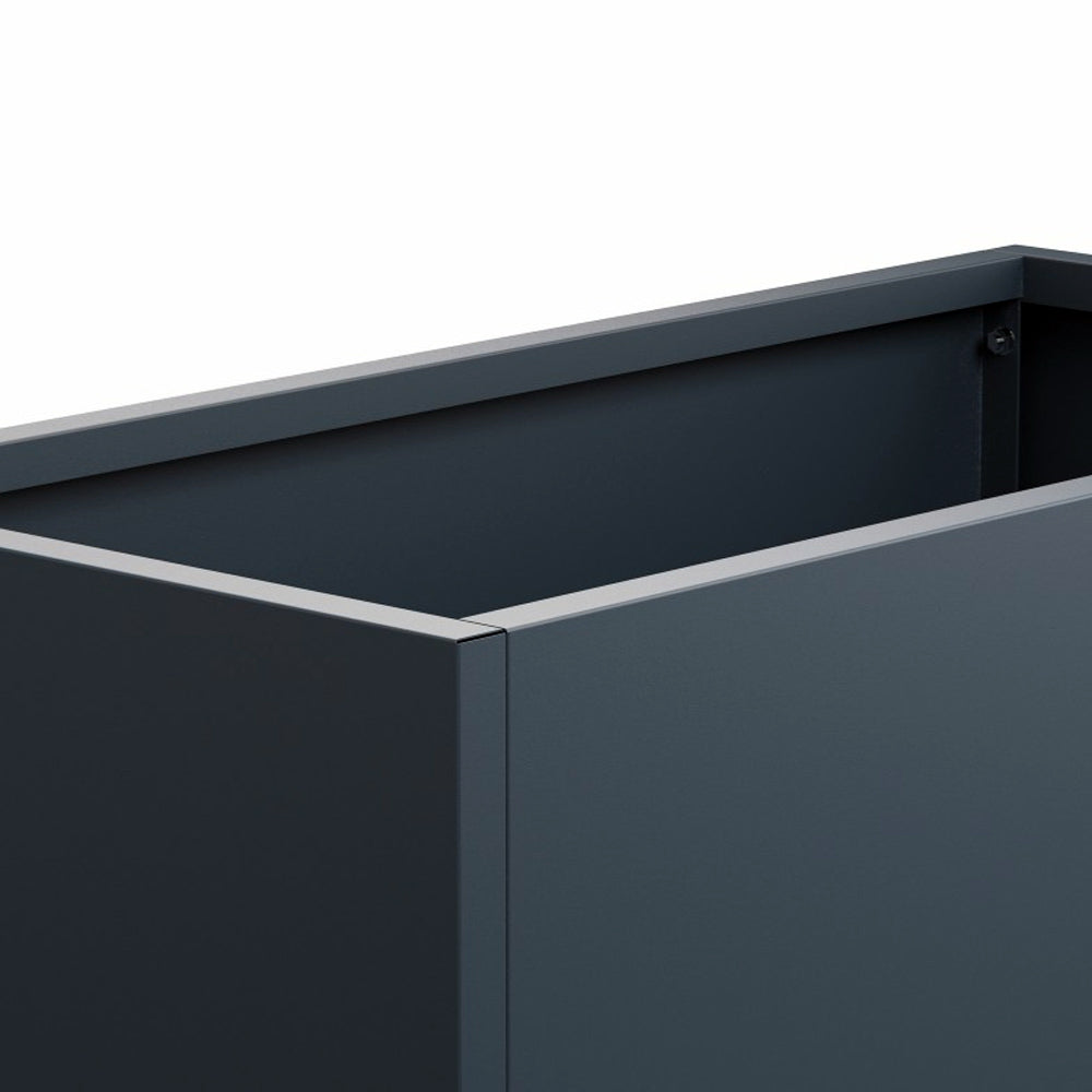 FIORIERA "PLANTER 50" IN METALLO 100X50X50CM ANTRACITE