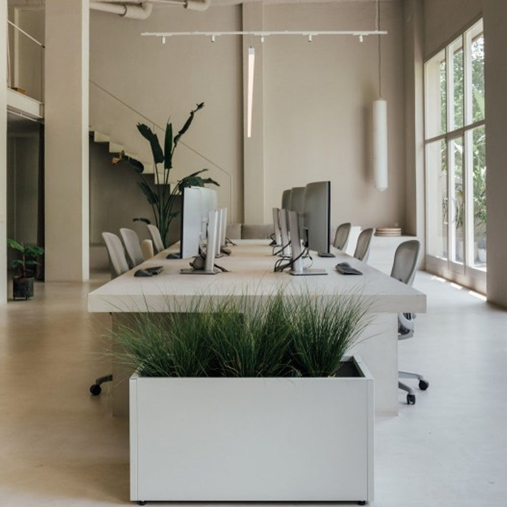 FIORIERA "PLANTER 50" IN METALLO 100X50X50CM BIANCO