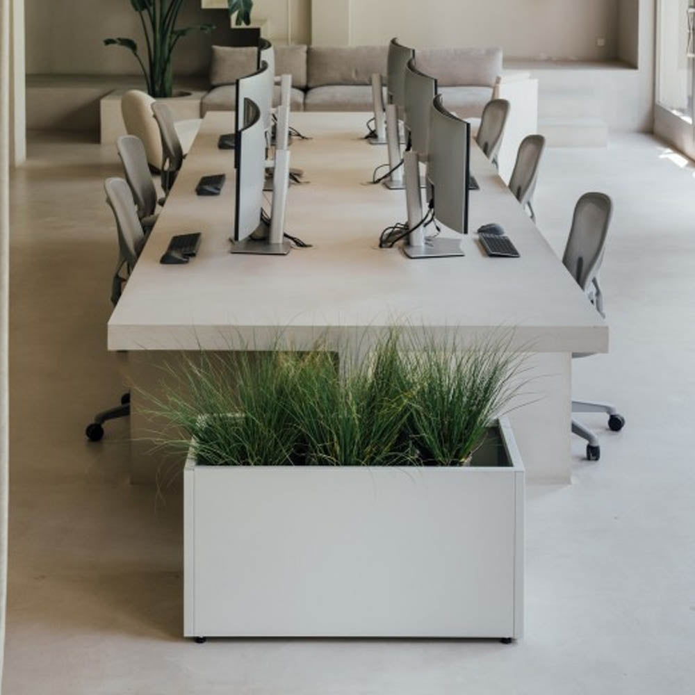 FIORIERA "PLANTER 50" IN METALLO 100X50X50CM BIANCO